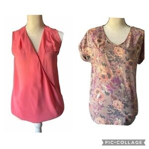 WOMENS SIZE MEDIUM BUNDLE-TWO TOPS-CANDIES & LEMON TART